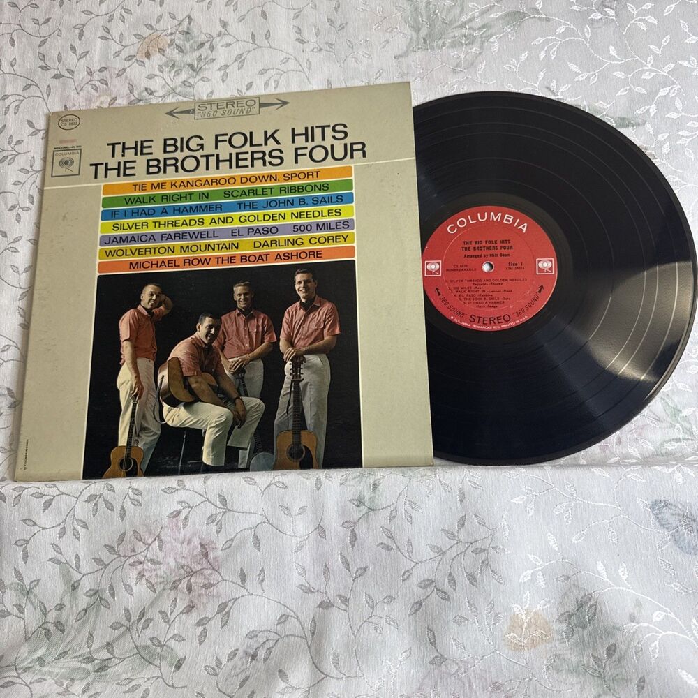 THE BROTHERS FOUR THE BIG FOLK HITS Columbia VINYL LP CS 8833 1963